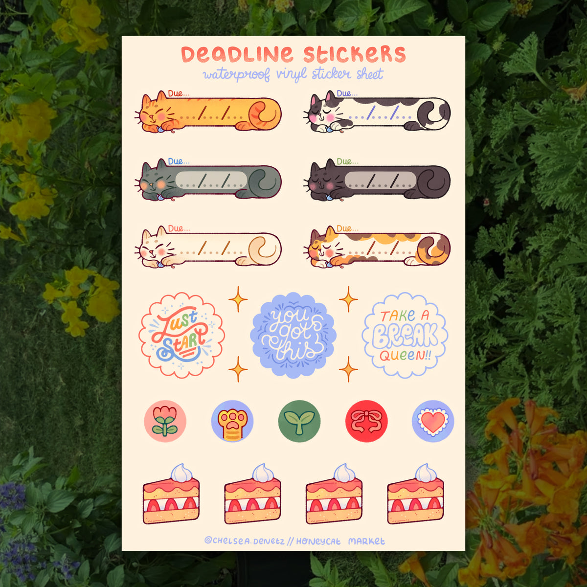 Deadline Stickers ✿ Sticker Sheet