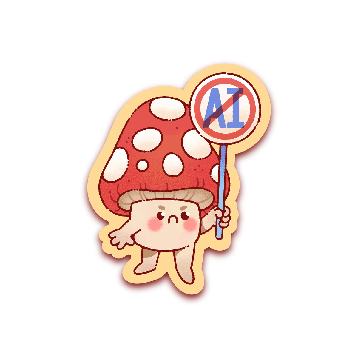 No AI ✿ Sticker