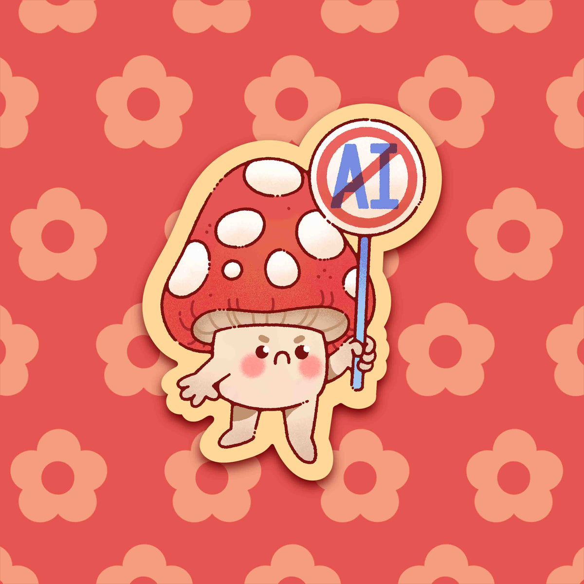No AI ✿ Sticker